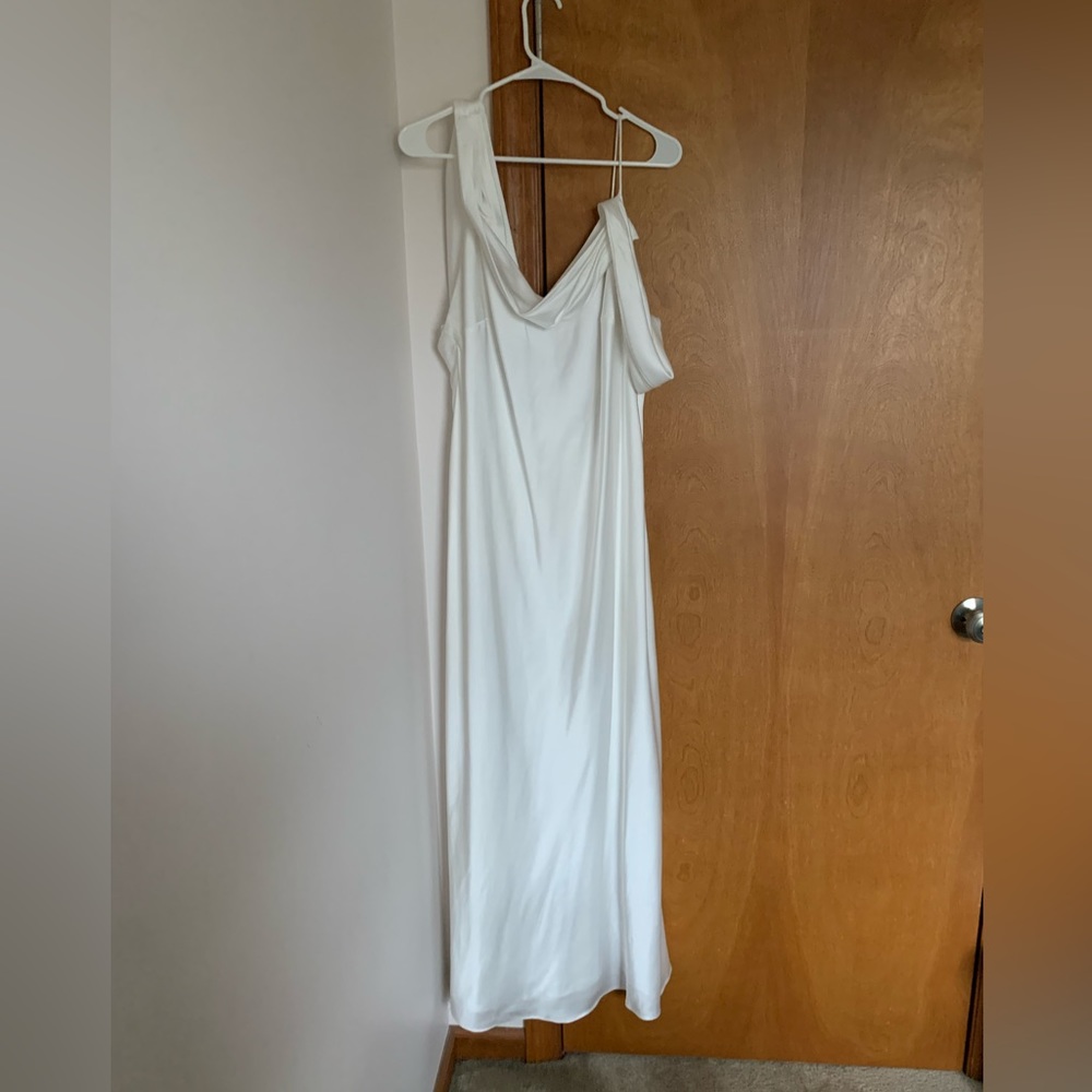 Fame and Partners Francois Ivory Backless Dress